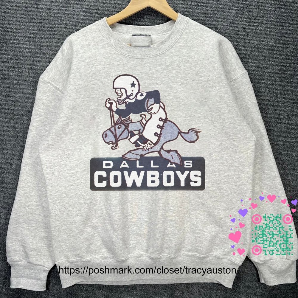 Vintage Dallas Cowboys Football Sweatshirt, Retro NFL Dallas Cowboys Shirt tee